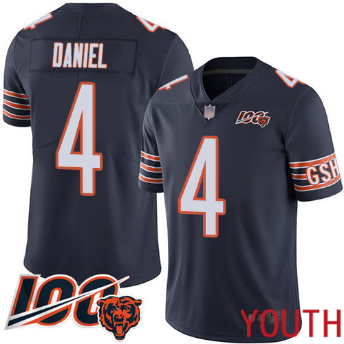 Chicago Bears Limited Navy Blue Youth Chase Daniel Home Jersey NFL Football 4 100th Season